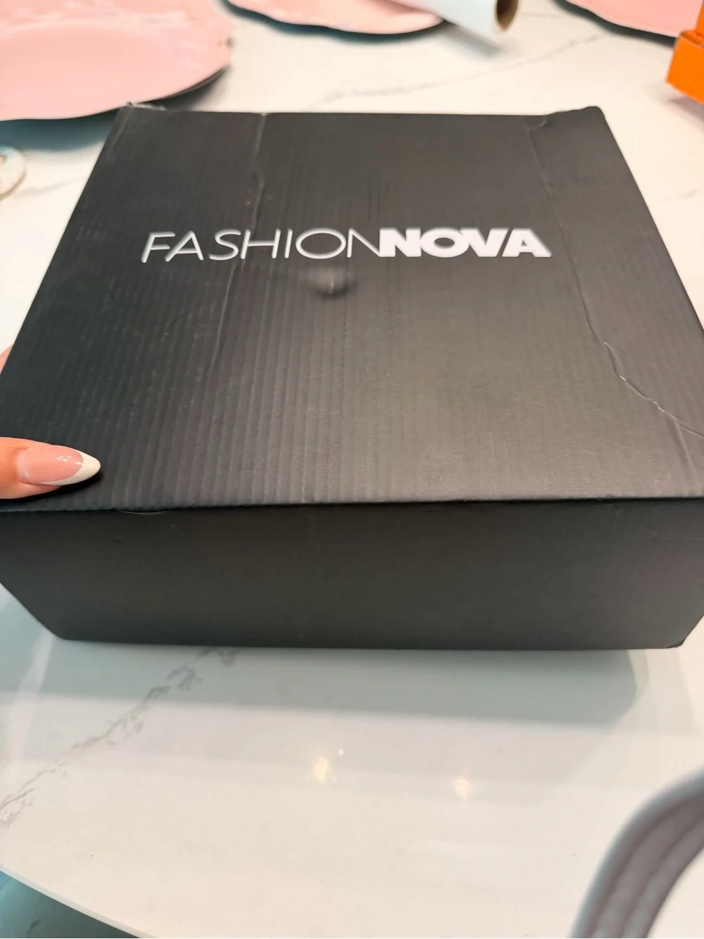 Fashion Nova Black Over-the-Knee Stiletto Boots